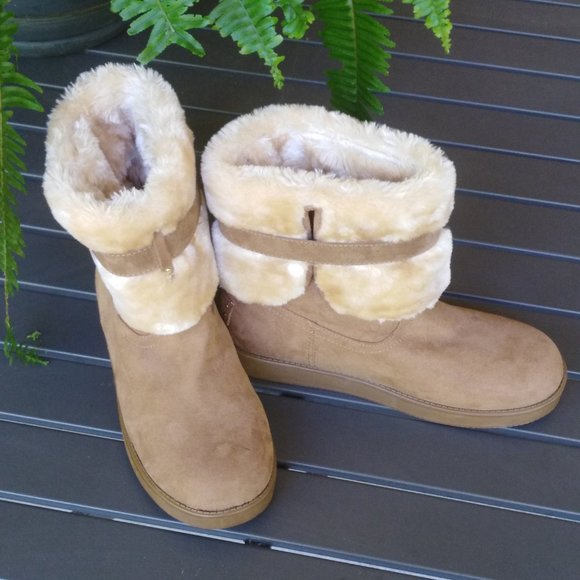 G by Guess Faux Fur Lined and Fabric Adlea Short Boot Size 8M US - Picture 5 of 7
